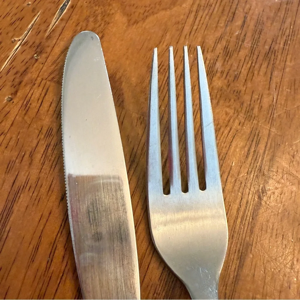 Hampton Silversmiths Stainless 235 Flatware Replacement Pcs 1 Knife 1 Salad Fork